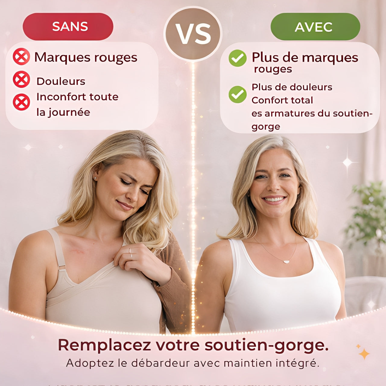 Débardeur confort avec maintien intégré serina