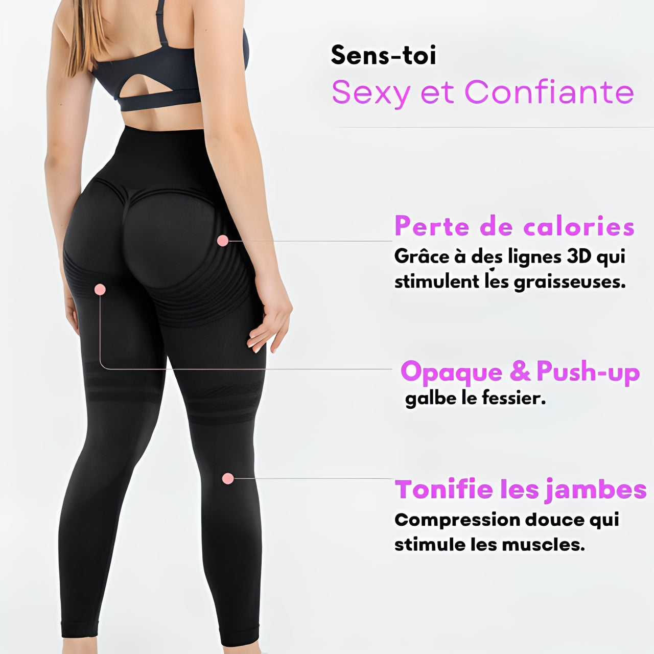Legging 3D Lisse et Sculpte